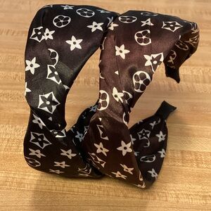 Set of Two Matching Headbands—One Black and One Brown—New